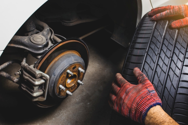 Professional fitting of car tyres in Tunbridge Wells workshop